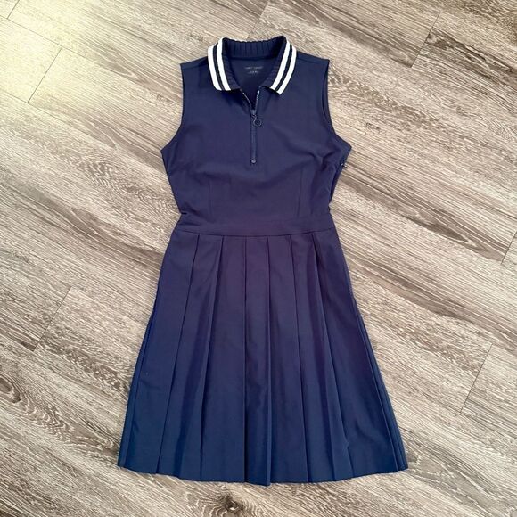 Tory Burch Sport Performance Pleated Collar Golf Dress - Picture 1 of 8